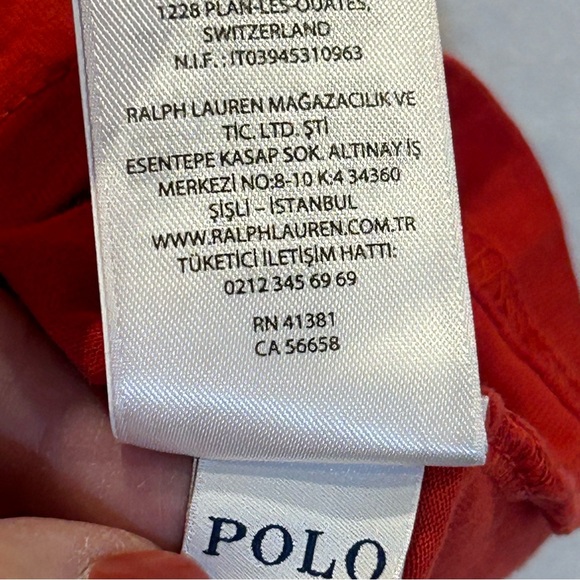 Polo Ralph Lauren Red Long Sleeve Hoodie Shirt L - Picture 6 of 10